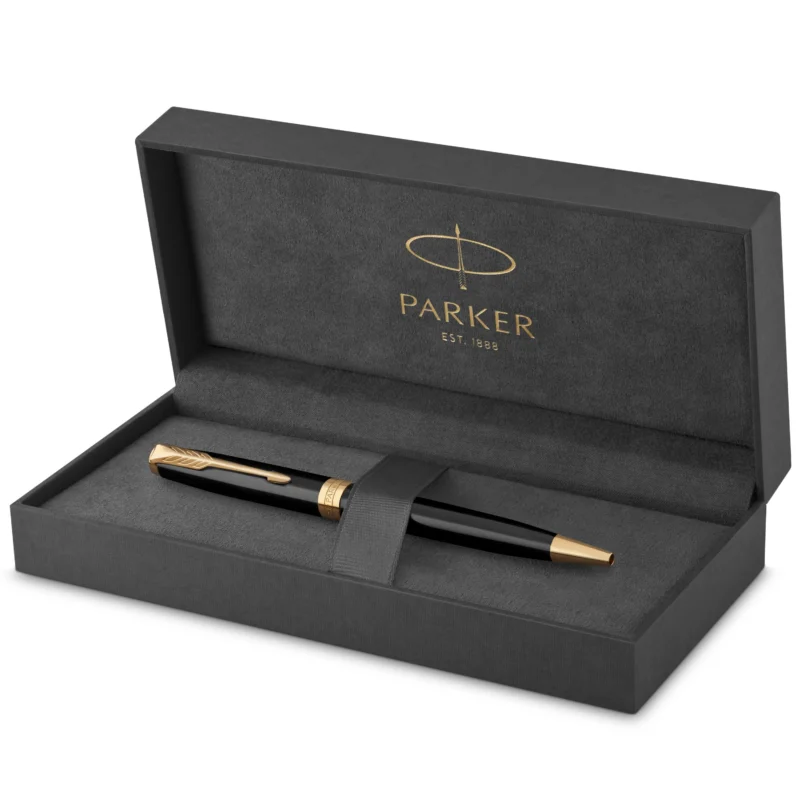 Parker Sonnet Black Lacquer GT Balpen - Afbeelding 10