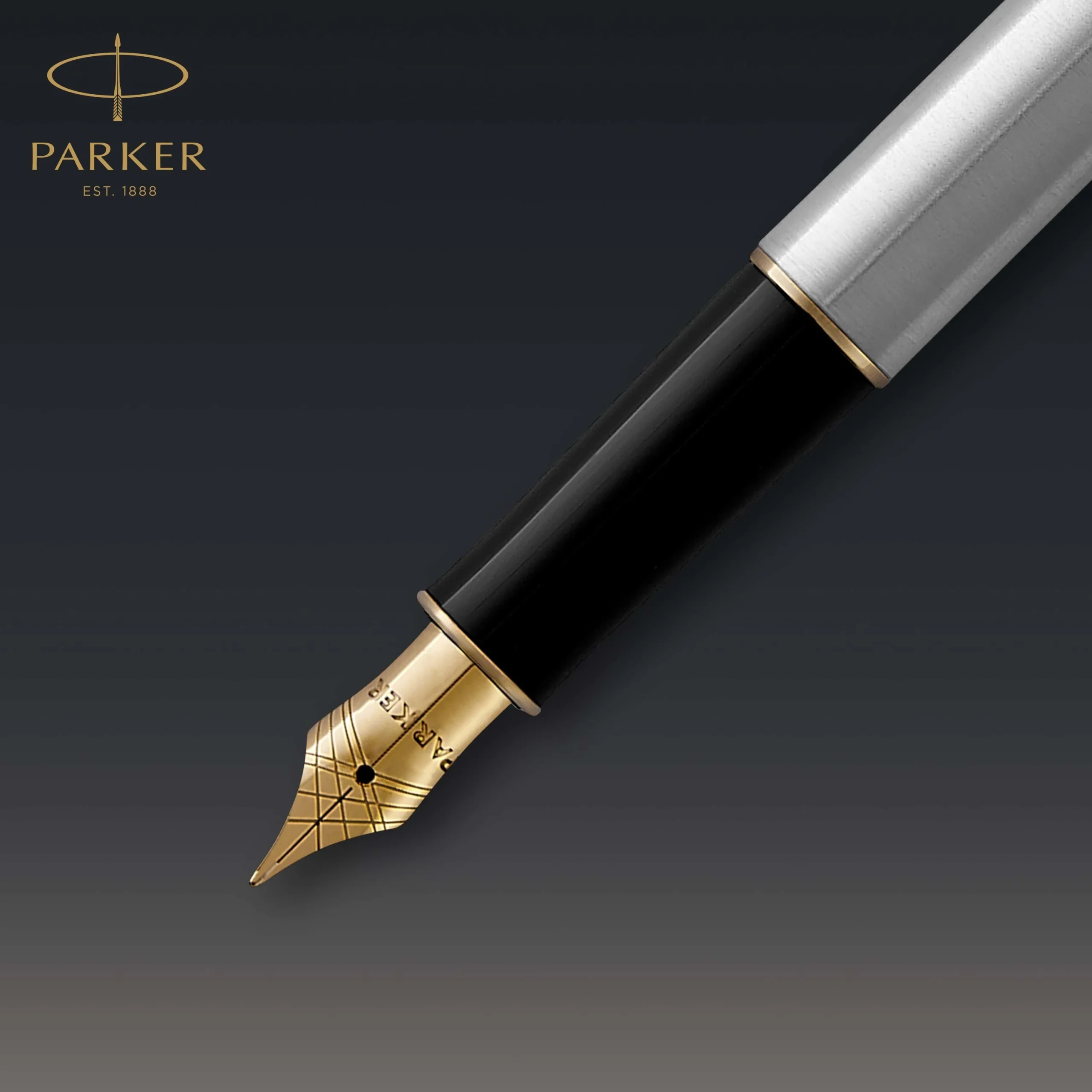 Parker Sonnet Stainless Steel GT Vulpen - Afbeelding 5