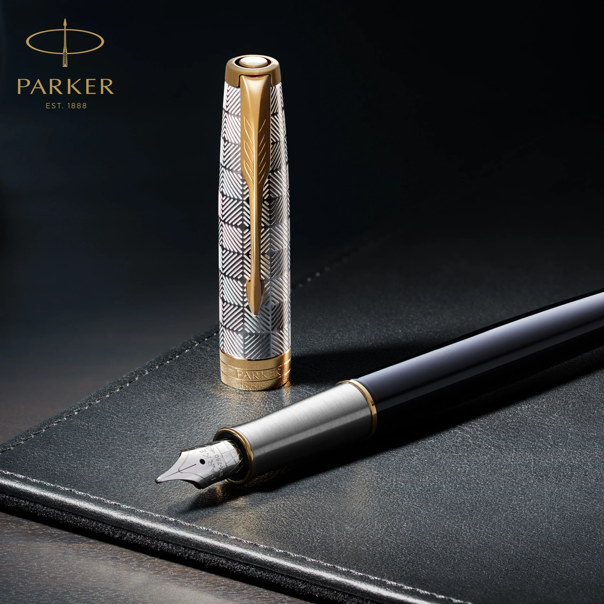 Parker Sonnet Stainless Steel GT Vulpen - Afbeelding 8