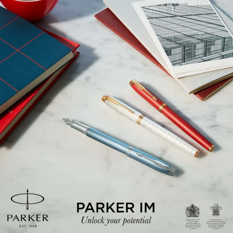 Parker IM Premium Warm Grey GT Balpen - Afbeelding 7