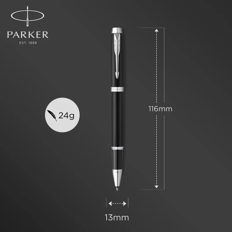 Parker IM Matte Black CT Rollerbal - Afbeelding 4