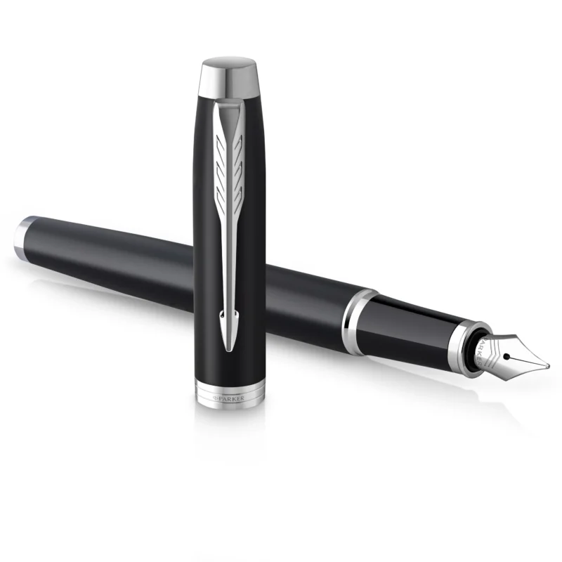 Parker IM Matte Black CT Vulpen - Afbeelding 2