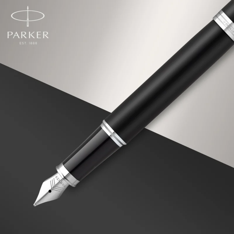 Parker IM Matte Black CT Vulpen - Afbeelding 5