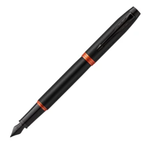 Parker IM Black With Orange Vibrant Ring Bt Vulpen