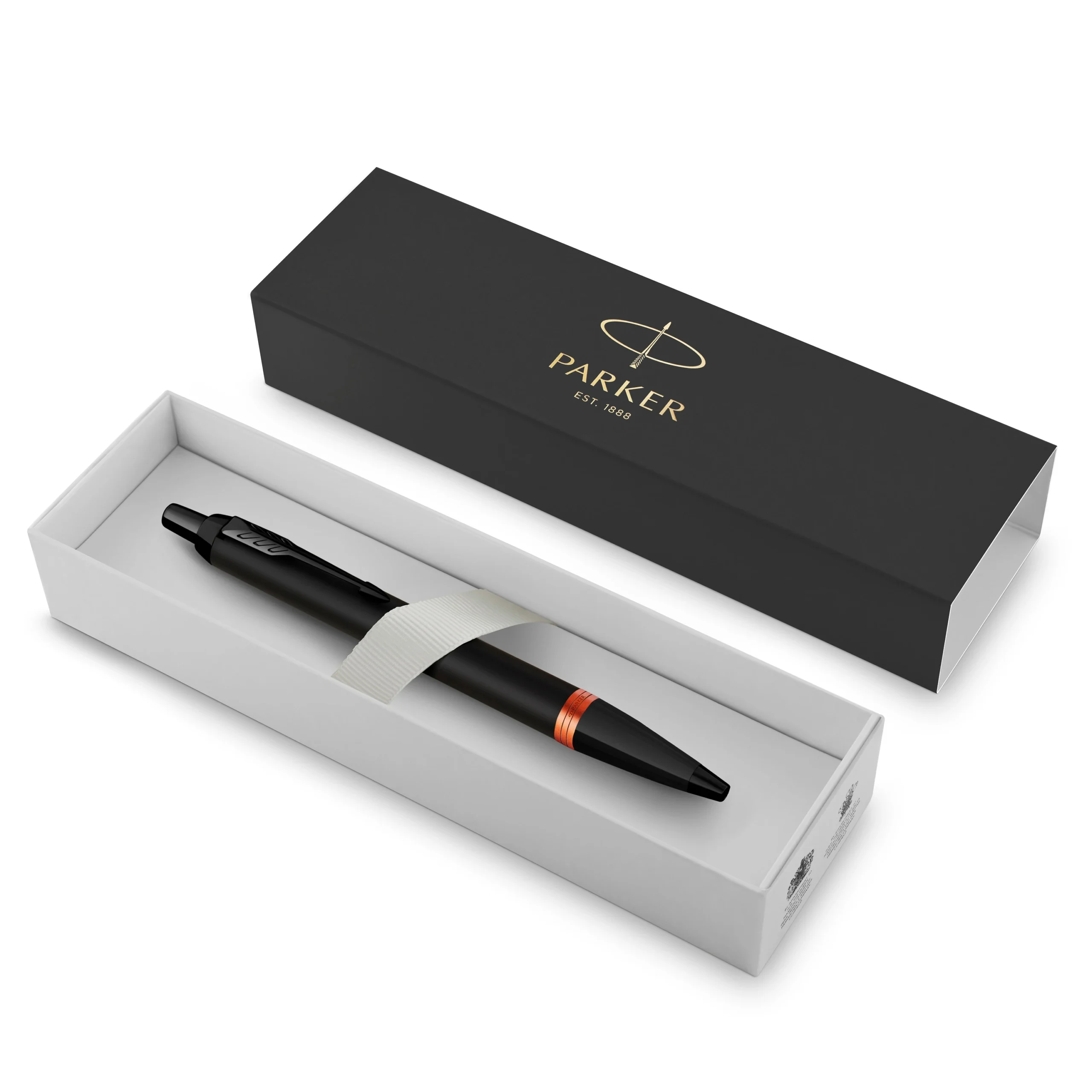 Parker IM Black With Orange Vibrant Ring Bt Balpen - Afbeelding 9